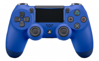 Фотография Геймпад Playstation 4 Синяя волна (Blue) V2 [=city]